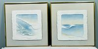 Both framed artworks side by side showing overall condition and presentation