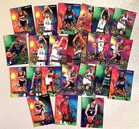 Fronts of all 22 rookie cards laid out