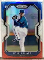Front of Kohei Arihara Red, White & Blue Prizm rookie card