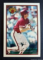 Front of 1989 Bowman Tiffany Mike Schmidt card