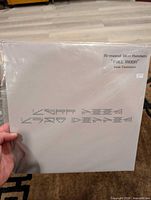 Front of sleeve showing minimalist artwork and title sticker