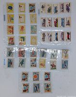 Fronts of all cards arranged in binder pages