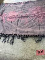 Close-up of fabric and fringe