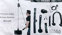 Manual and packing list showing all kit components and usage example
