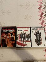 Front covers of all three Ocean's DVDs