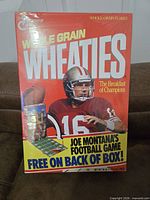 Front of 1991 Joe Montana Wheaties box