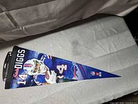 Front view of Stefon Diggs Buffalo Bills felt pennant