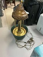 Full view of rain lamp with cord