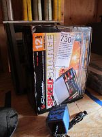 Photo of Schumacher Speed Charge 12 AMP charger box showing front packaging and branding details.