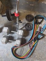 All items together on floor