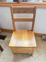 Front view of chair showing seat and backrest
