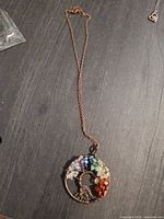 Full view of necklace showing chain length and pendant