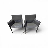 Front angle of both chairs showing overall style and matching condition