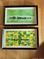 Both framed paintings together