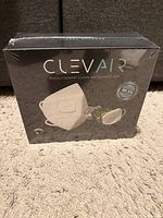 Front of sealed Clevair mask kit box