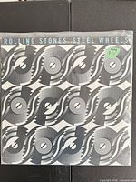 Front cover Steel Wheels LP in sleeve
