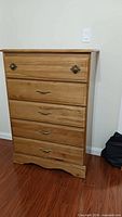Full frontal view of dresser
