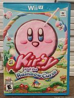 Front cover of Wii U case showing Kirby artwork