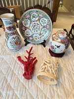 Group shot showing all five items on table