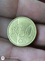 Reverse side displaying value 50 EURO CENT and EU map design