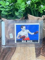 Front view of Max Baer Leaf boxing card in sleeve