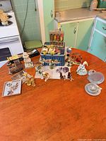Overall view of assorted miniatures on table
