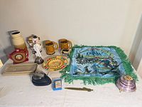 Full lot overview on table