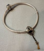 Entire bracelet with heart lock charm attached