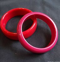 Both bangles side by side showing colors and width