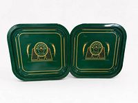 Front view of both Mansfield Bitter trays showing graphics and color