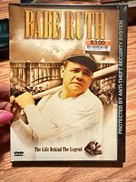 Front cover of Babe Ruth DVD case with price sticker