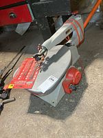 Overall view of Ridgid scroll saw and blade pack