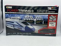 Front of boxed Power Trains Starter Set showing artwork and product information