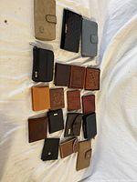 Group shot of all wallets laid out