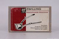 Front of original Zwilling Haarschneide-Maschine cardboard box
