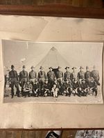 full view of photograph mounted on board