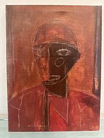 Front view of painting showing full composition