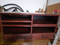 Front view showing full organizer structure and finish