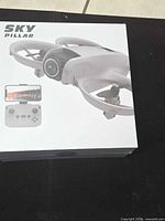 Front of sealed HiDRONE Sky Pillar box showing drone image