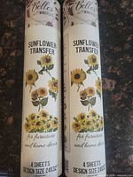 Front view of two sealed Belles and Whistles Sunflower Transfer tubes