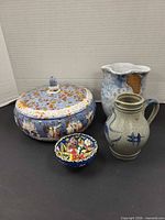 Group shot of all four ceramic pieces