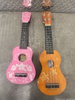 Front view of both ukuleles