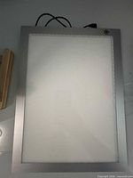 LED light pad front view, powered off