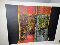 Horizontal colour-field lithograph showing full image and margins