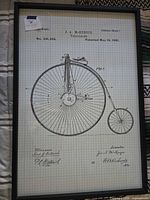 Full framed patent art front view