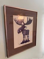 framed print angled view showing overall frame, glass and mat