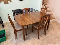 Overall view of table and chairs