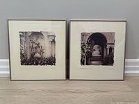 Both framed prints side by side