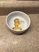 Top view showing Garfield graphic and PAWS mark