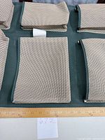 Close-up of pocket fabric texture and color